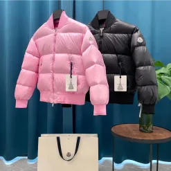 Premium Qualität Moncler Jacken Weiß Nylon Klassischer Luxus