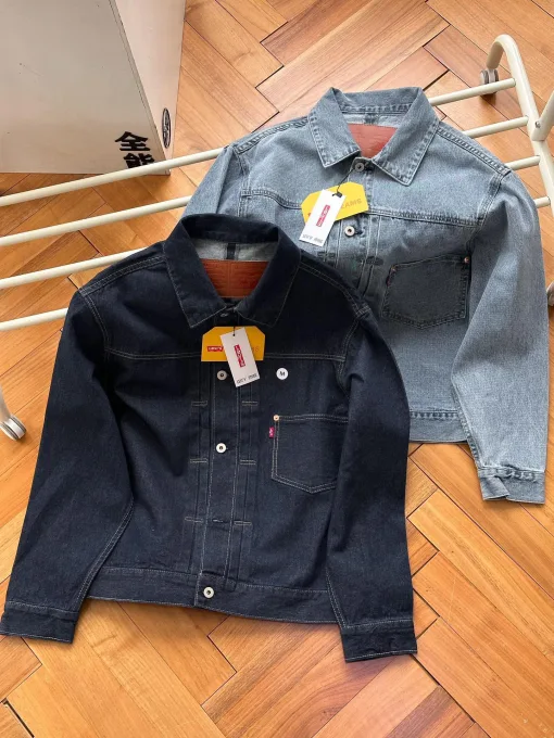 Luxus Levi’S Jacke Blue Denim Washed Luxury