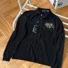 Bestseller Ralph Lauren Poloshirt aus schwarzer Baumwolle mit Stickerei