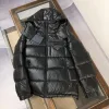 Premium Prada Daunenjacke Schwarz Baumwolle Atmungsaktiv Luxus