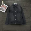 Premium Balenciaga Jacken Schwarz Denim Washed Style