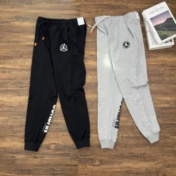 Luxus-Hosen aus schwarzer Baumwolle mit Nike-Logo