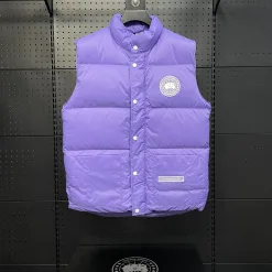 Premium-Weste von Canada Goose in weißem Nylon-Stil