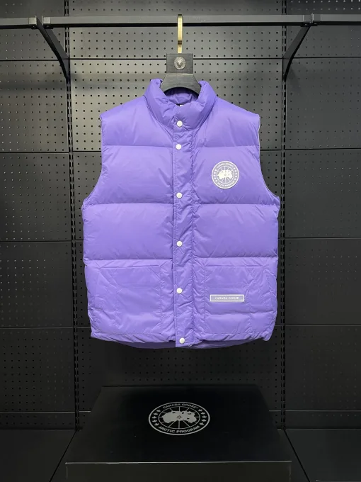 Premium-Weste von Canada Goose in weißem Nylon-Stil