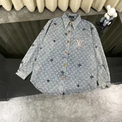 Premium Louis Vuitton Hemden Denim Jacquard Kollektion
