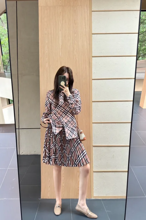 Premium Burberry Hemd Khaki Vintage Luxus