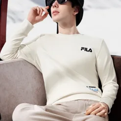 Bestseller Fila Hoodie Schwarz Logo Style