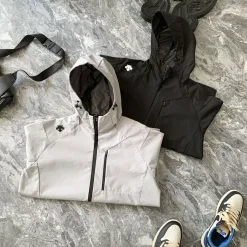 Luxus Descente Mantel Grau Atmungsaktiv Luxus
