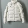 Hochwertige Mani Daunenjacken Weiß Nylon Style