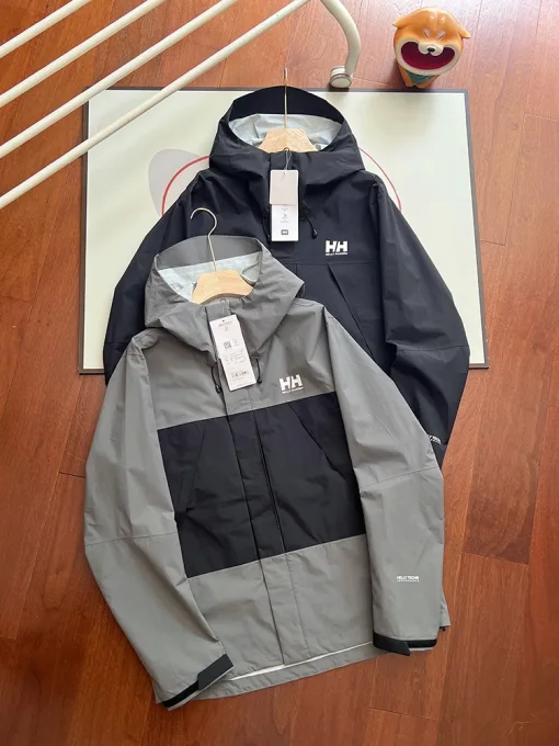 Premium Helly Hansen Jacken Schwarz Baumwolle Atmungsaktiv Luxus