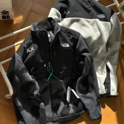 Bestseller The North Face Langarm Schwarz Fleece Logo Luxus