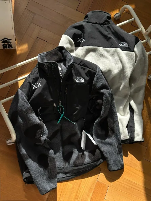 Bestseller The North Face Langarm Schwarz Fleece Logo Luxus