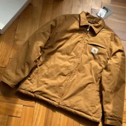 Luxus-Jacken von Carhartt in Khaki-Baumwolle, einfarbig