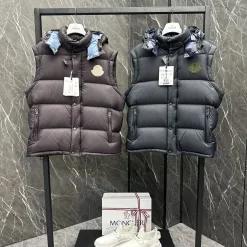Luxus Moncler Mantel Schwarz Luxus