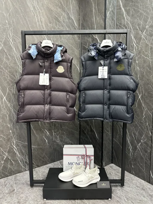 Luxus Moncler Mantel Schwarz Luxus