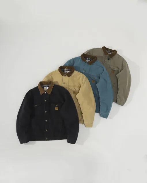 Hochwertiger Carhartt Mantel Grün Vintage Luxus