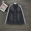 Luxus Balenciaga Jacken Schwarz Denim Streifen Luxus