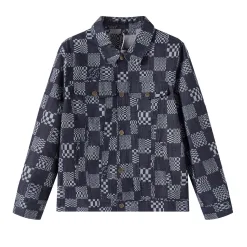 Hochwertige Louis Vuitton Hemden Denim Retro Kollektion