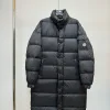 Luxus Mani Daunenjacken Weiß Nylon Logo Luxus