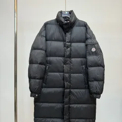 Luxus Mani Daunenjacken Weiß Nylon Logo Luxus