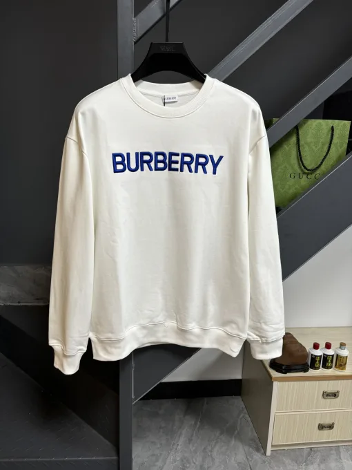 Hochwertige Burberry Sweatshirts Baumwolle Klassisch Luxus