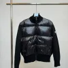 Premium Moncler Daunenjacke Weiße Wolle Bestickt Luxus
