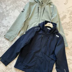 Hochwertiger Helly Hansen Mantel aus Baumwolle in Marineblau, Casual Collection