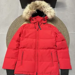 Premium Qualität Canada Goose Daunenjacke Weiß Polyester Stickerei Luxus
