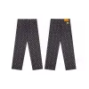 Premium Louis Vuitton Jeans Schwarzer Denim Klassischer Stil