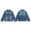 Hochwertige Louis Vuitton Jacken Blue Denim Monogram Kollektion