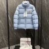 Luxus-Moncler-Mäntel aus Nylon im karierten Stil