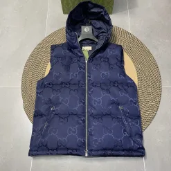 Bestseller Gucci Daunenjacken Schwarz Nylon Logo Luxus