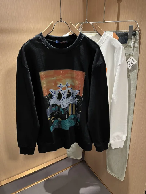 Premium Qualität Louis Vuitton Sweatshirts Baumwolle Klassischer Luxus