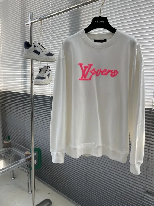 Luxus Louis Vuitton Sweatshirts Rosa Baumwolle Classic Collection