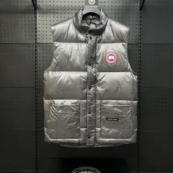 Premium Qualität Canada Goose Daunenjacken Grau Klassischer Stil