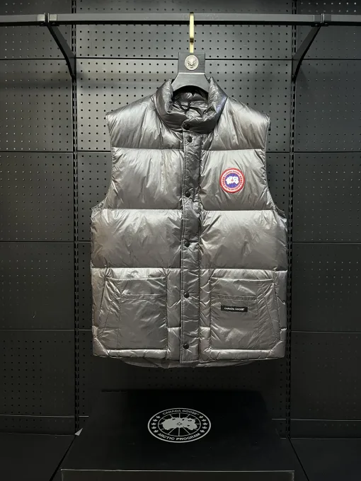 Premium Qualität Canada Goose Daunenjacken Grau Klassischer Stil