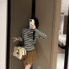 Premium Miu Miu Base Shirt Weißer Strick Bestickte Kollektion