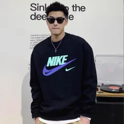 Bestseller Nike Sweatshirts Schwarz Baumwolle Casual Kollektion