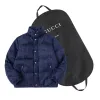 Hochwertige Gucci Daunenjacken aus schwarzer Baumwolle, Monogramm-Kollektion