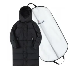 Premium Qualität Moncler Daunenjacken Weiß Nylon Logo Luxus
