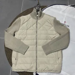 Luxus Moncler Pullover Schwarz Strick Patchwork Kollektion