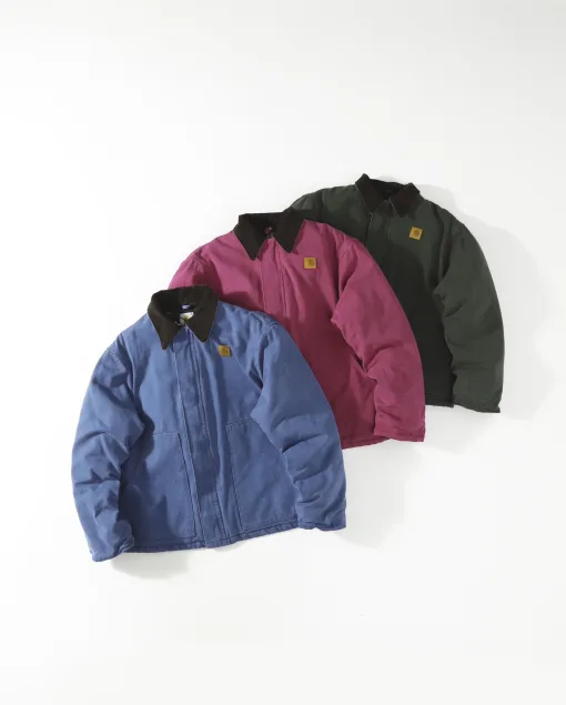 Luxus-Mäntel von Carhartt im Blue Canvas Washed Style