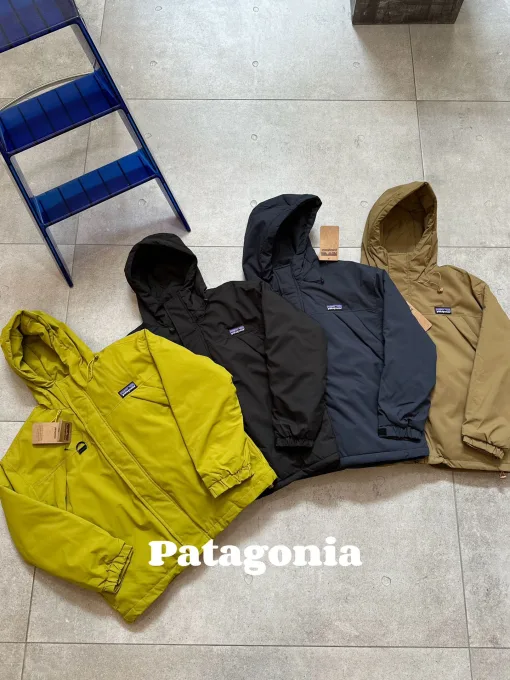 Hochwertige Patagonia Mäntel Schwarz Nylon Klassisch Luxus