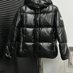 Premium Qualität Moncler Daunenjacken Weiß Kariert Luxus