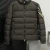 Premium Moncler Mäntel Braun Streifen Stil