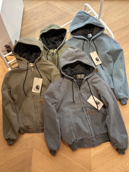 Hochwertige Carhartt Jacken Braun Canvas Vintage Kollektion