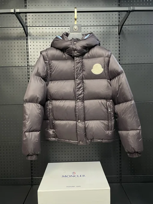 Premium Qualität Moncler Mäntel Braun Nylon Modern Luxury