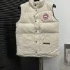 Luxusweste von Canada Goose, weiß, Polyester, Stickerei, Luxus