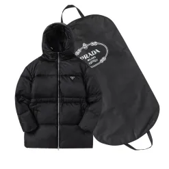 Bestseller Prada Langarmshirt aus weißem Nylon im Logo-Stil