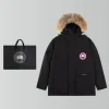 Hochwertige Canada Goose Mäntel Weiß Polyester Klassisch Luxus